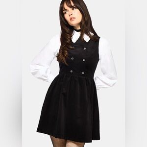 NWT Disturbia Mournia Cord Button Up Mini Dress US 12 / UK 16